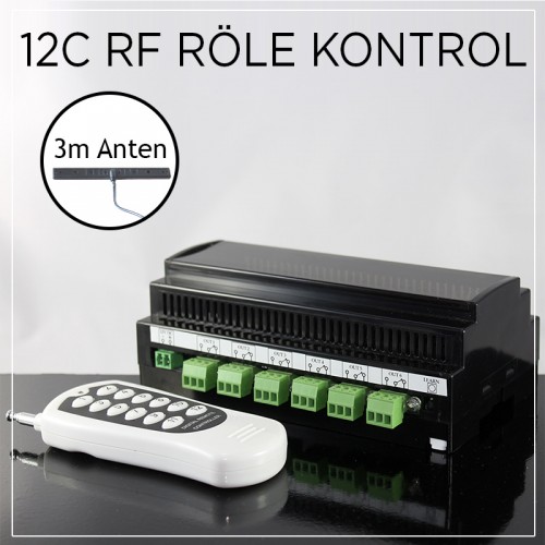 12 Kanal RF Röle Kontrol Cihazı