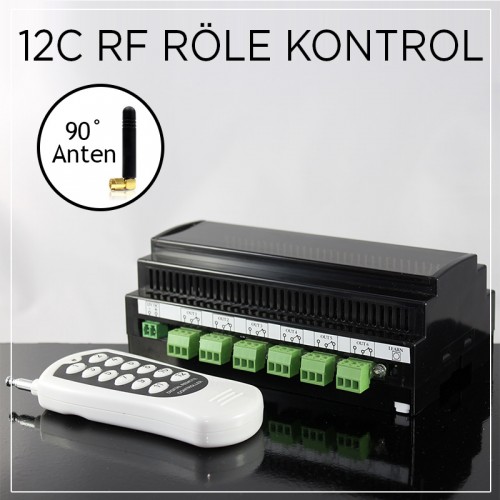 12 Kanal RF Röle Kontrol Cihazı