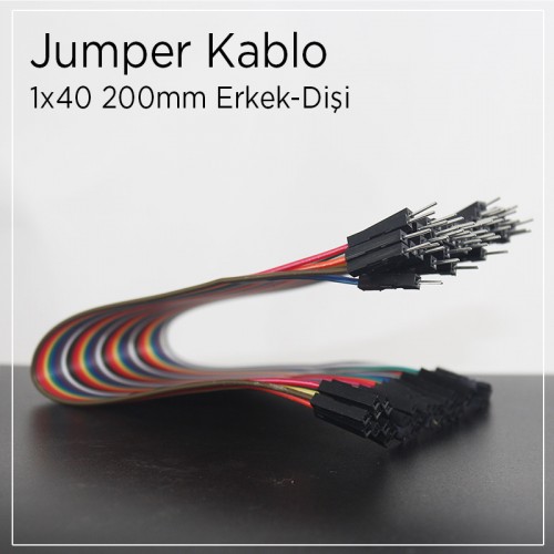 40 Pin Erkek-Dişi Jumper Kablo